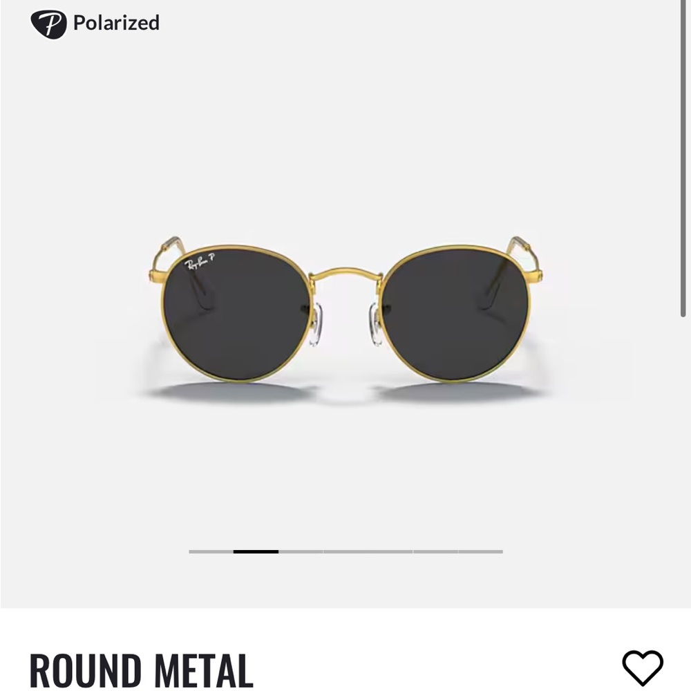Ray-Ban Round Metal Sunglasses - Gold and Black